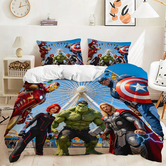 Povlak na peřinu Avengers – modrý design Captain America