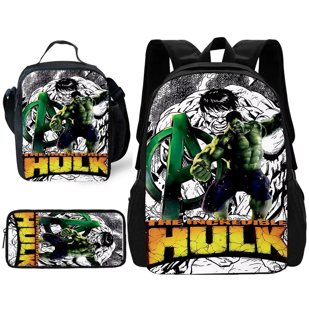 Hulk hátizsák-szett – The Incredible Hulk, zöld Bosszúállók-logó