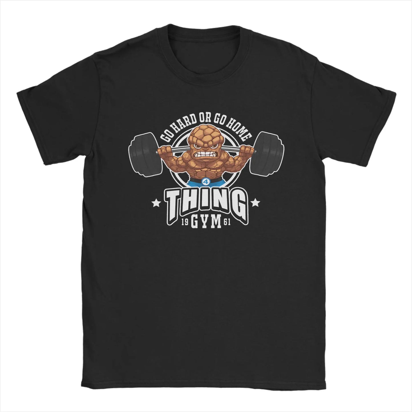 T-shirt The Fantastic 4 First Steps – poster rétro bleu unisexe
