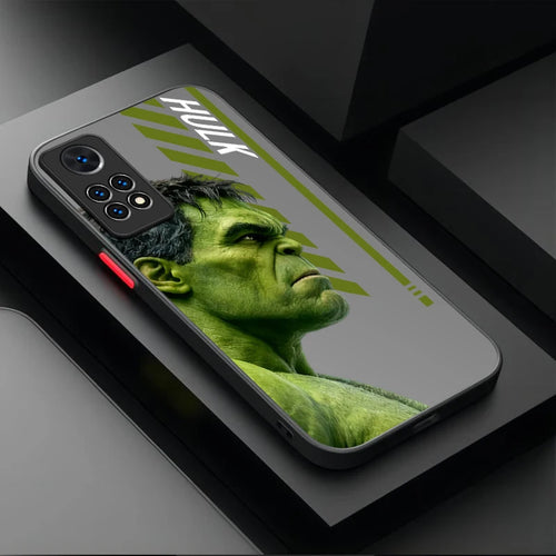 Husă Xiaomi Avengers Hulk – profil cu text gri