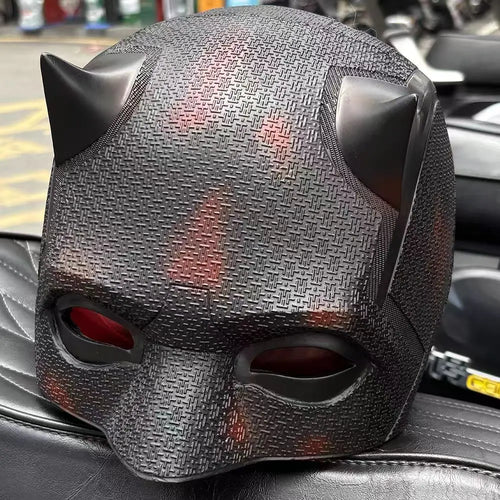 Cosplay maska Daredevila – Born Again, helma s rohy