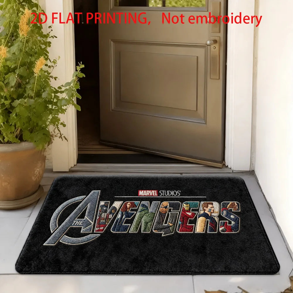 Marvel Avengers Rug - Multicolored Comics Mosaic Design