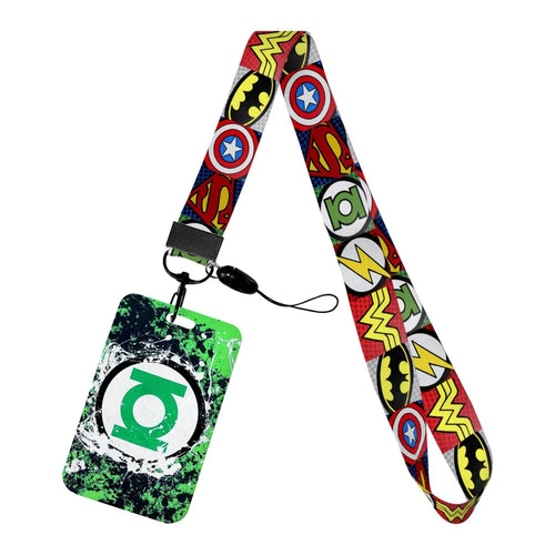 Green Lantern-brickhållare – grön stänkeffekt med logotyp