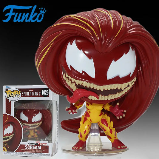 Funko Pop Marvel-figur af Scream – rød-gul symbiot #1026