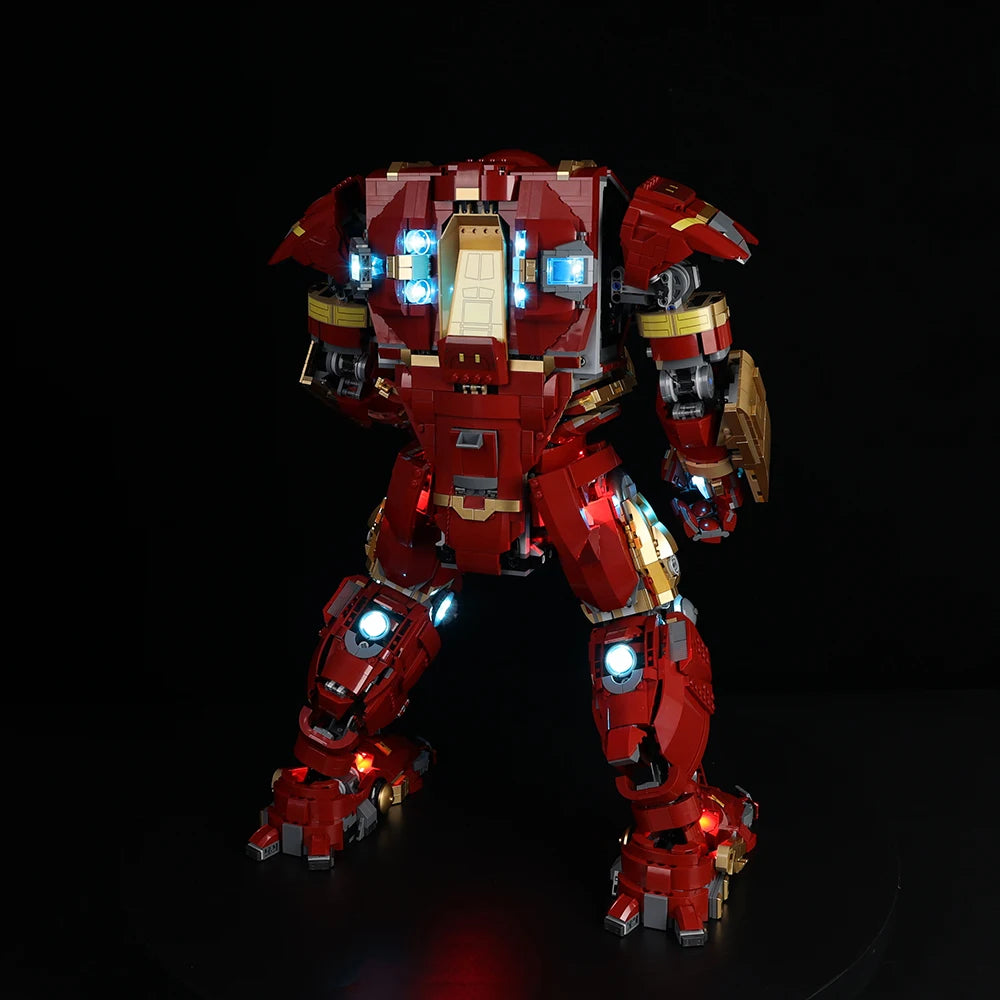 LED Lighting Kit for LEGO Hulkbuster 76210 - Full Illumination