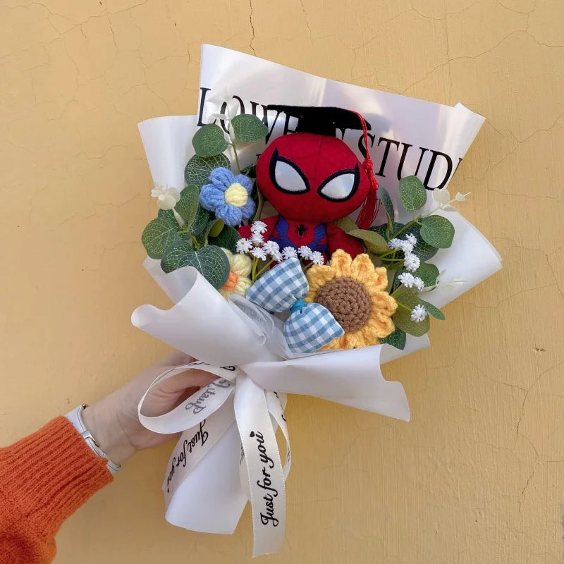 Avengers Spider-Man-buket – håndlavet gave med tøjdyr