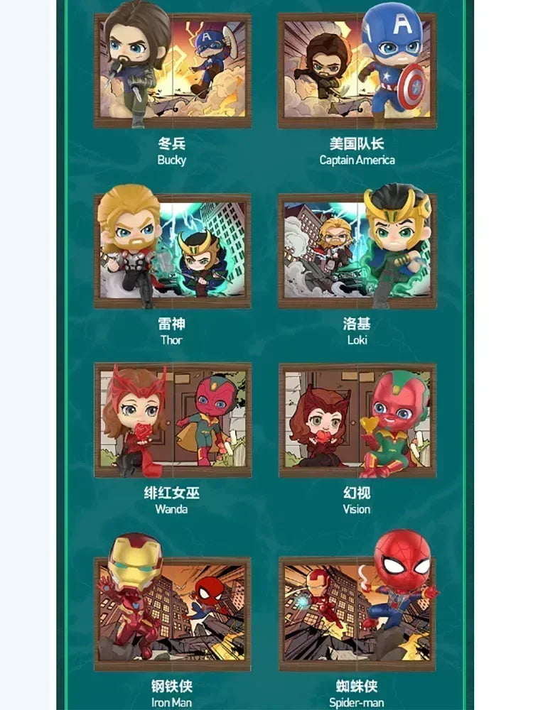Blind Box POP MART Marvel Fotorámeček – série 10, tajemná figurka