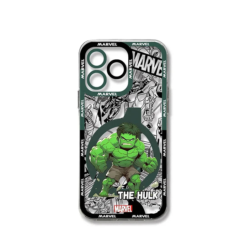 Husă Oppo Hulk – Chibi Marvel, fundal de benzi desenate alb-negru