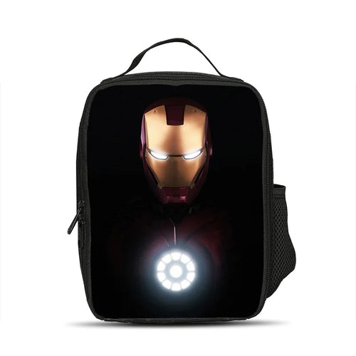 Avengers Iron Man Insulated Lunch Bag - Dark Helmet Circular Reactor
