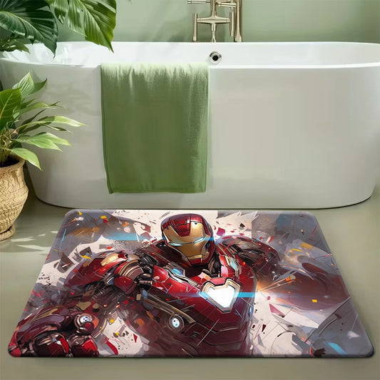 Covoraș de baie Avengers Iron Man - Stil abstract fragmentat