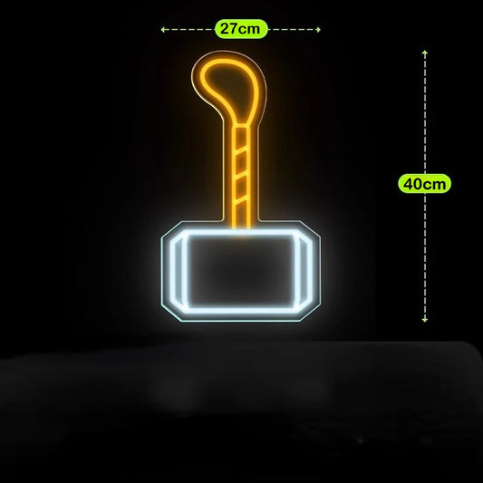 Neon LED Avengers Thor - Ciocanul Mjolnir