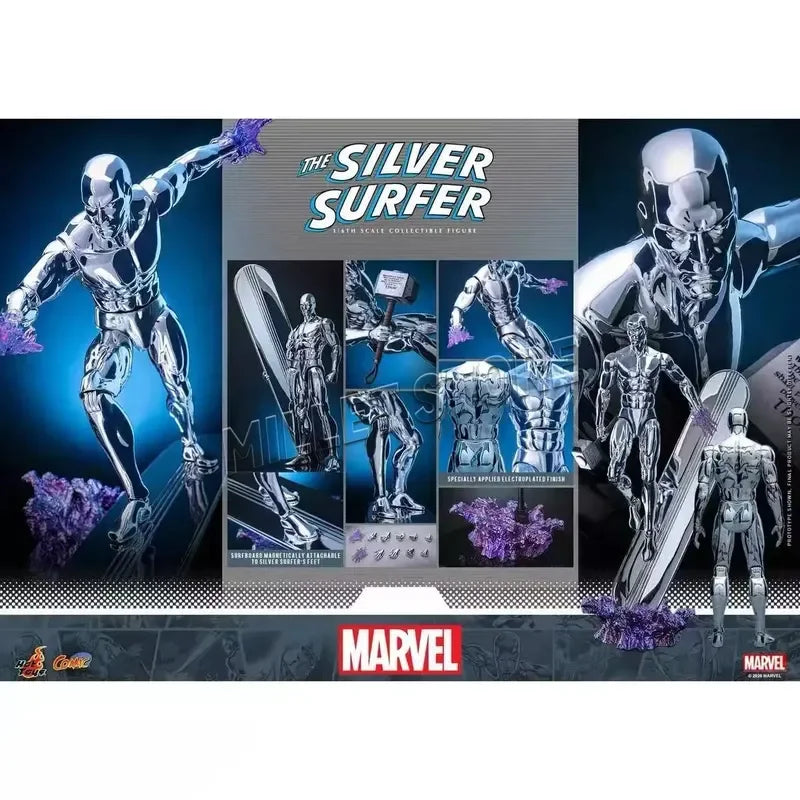 Figurka Hot Toys Silver Surfer – 1/6 Marvel Fantastic Four s prknem