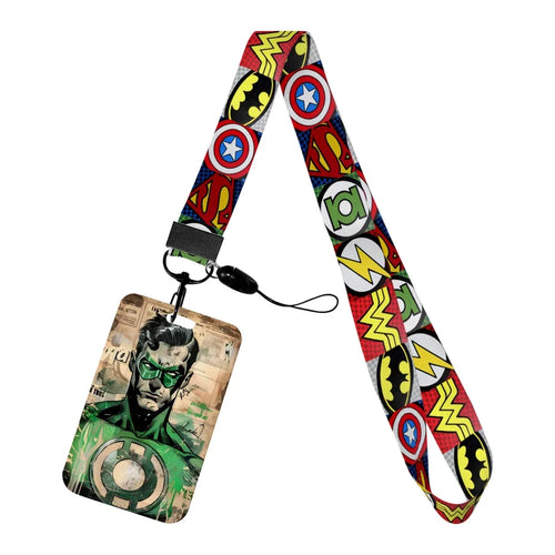Green Lantern Badge Holder - Vintage Portrait