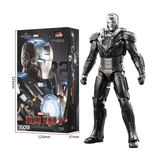 Figurină ZD Toys Iron Man MK32 - armură completă neagră