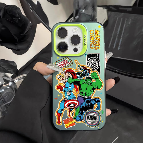 Capa para telemóvel Avengers - Equipa de banda desenhada retro