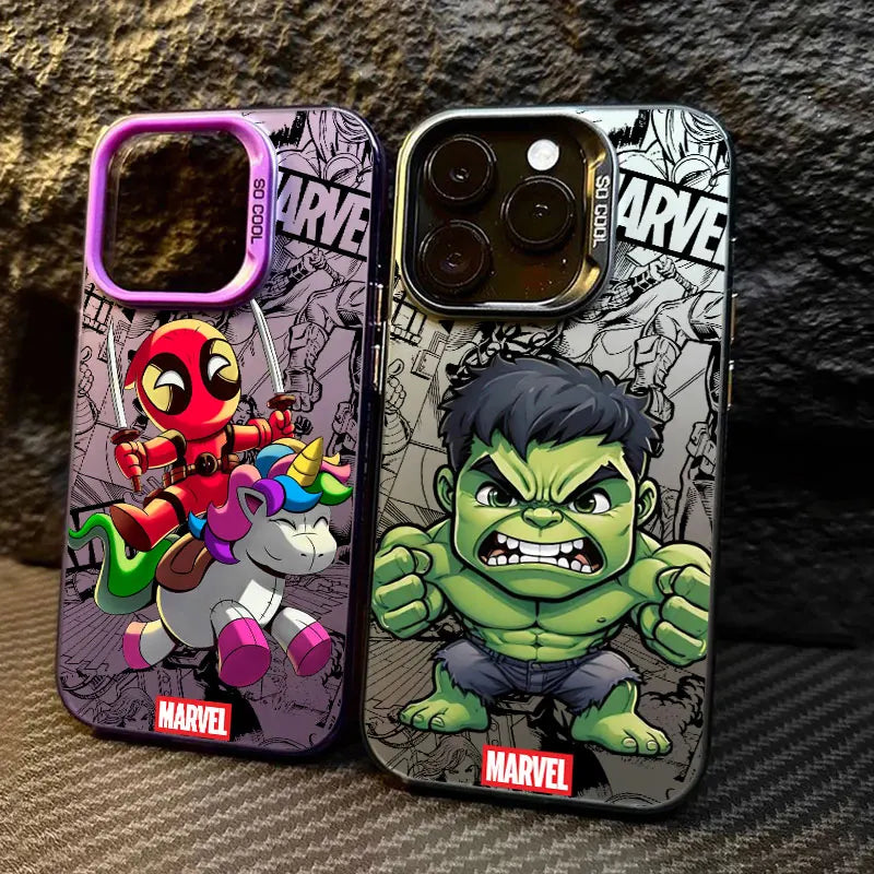 Husă Xiaomi Avengers Hulk – Chibi cu pumnul ridicat, margine albă
