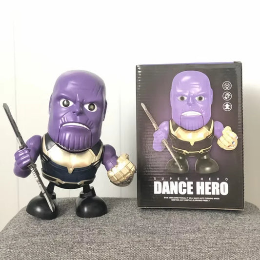 Robot dansator LED Avengers Thanos - Mănușă aurie și sabie