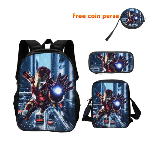 Avengers 3-delat väskset Iron Man – Flygning över staden, blixtar