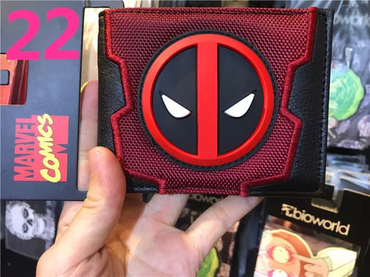 Bosszúállók Deadpool pénztárca – 3D vászonlogó, piros