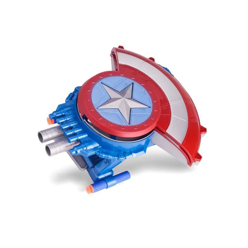 Escudo blaster transformável do Capitão América – Balas macias