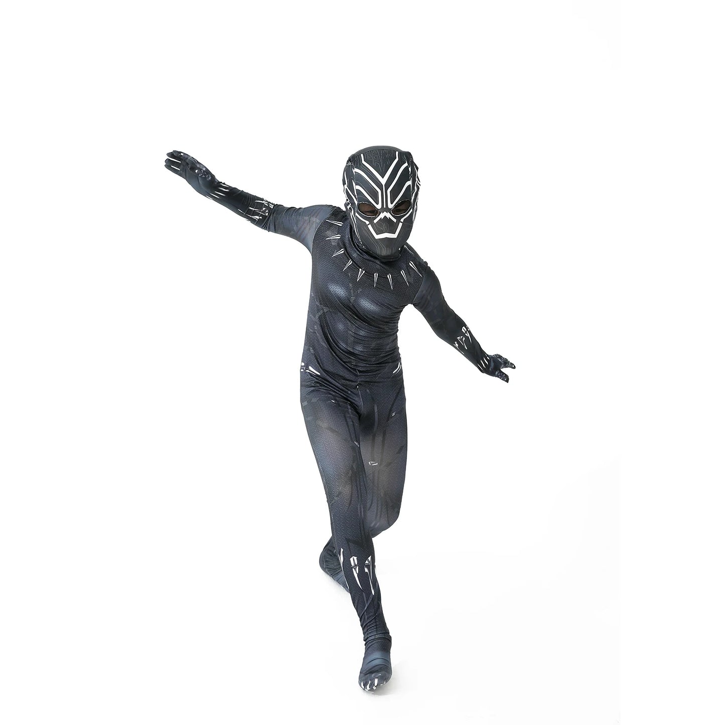 Black Panther Costume - Full Bodysuit with Mask