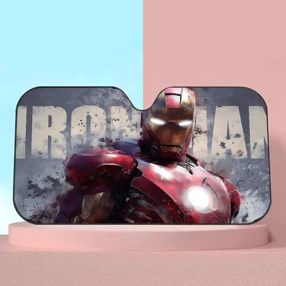 Sluneční clona do auta Iron Man – ochrana čelního skla před UV zářením