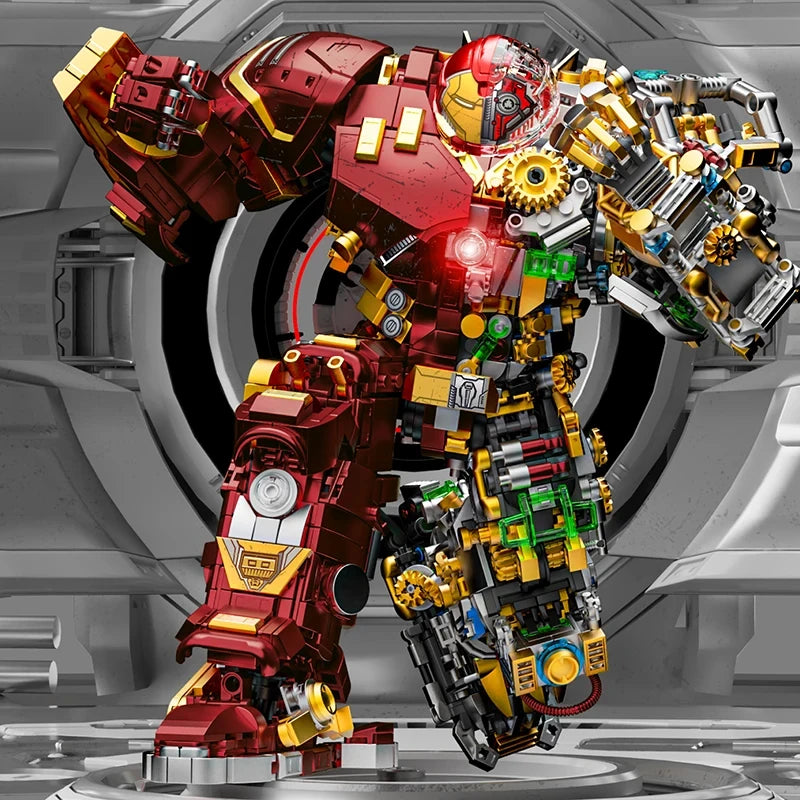 Iron Hero Mecha Building Blocks Set - Extreme Edition Clear Cut