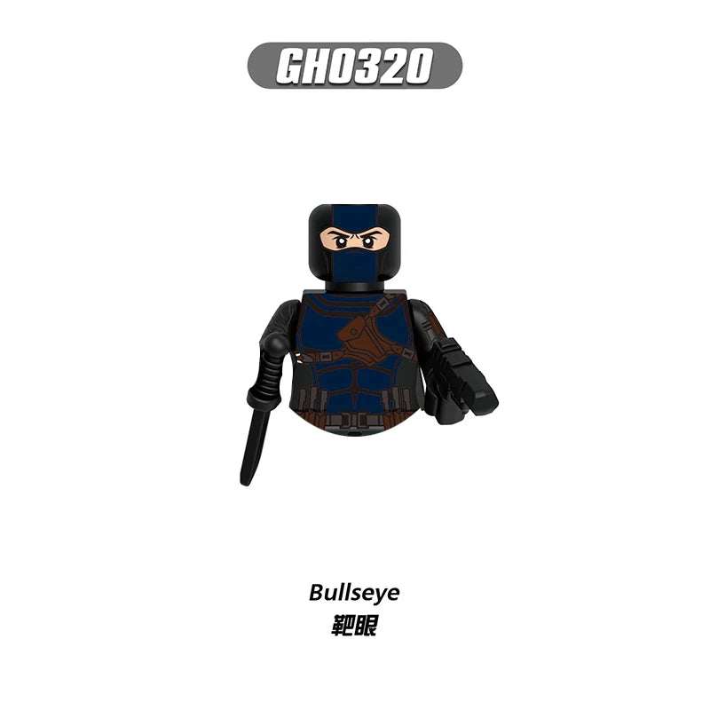 Bullseye Figure - Navy Blue Minifigure