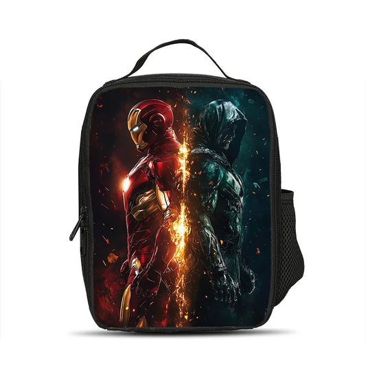 Izolační svačinová taška Avengers Iron Man – Tváří v tvář, tmavá silueta