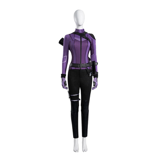 Costum Kate Bishop - combinezon violet și negru