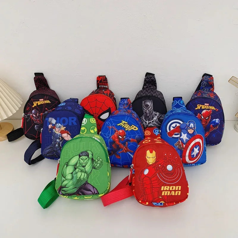 Saco Avengers - Saco de peito preto para criança