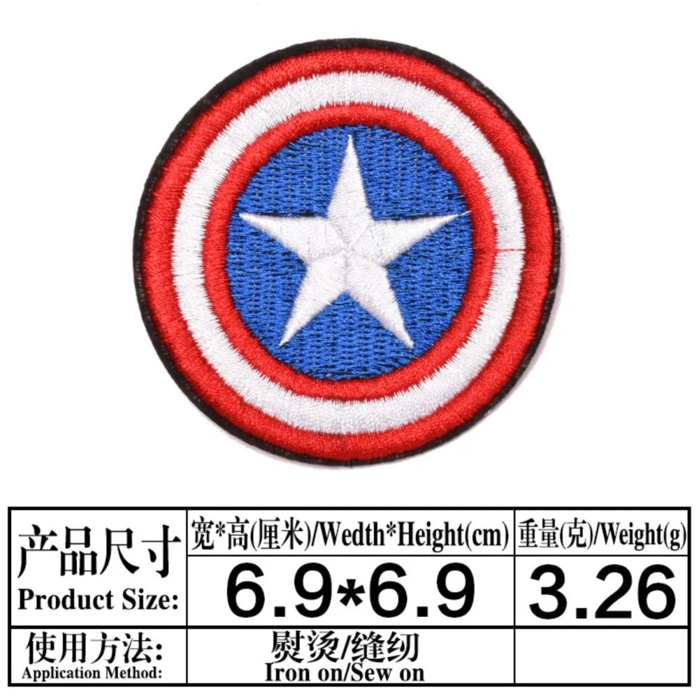 Patch Avengers Captain America - Chibi de pé