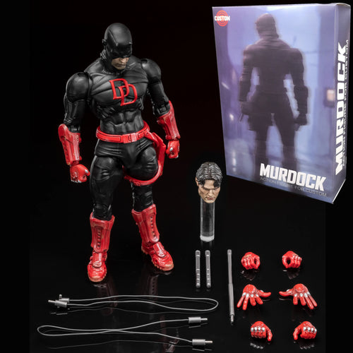 Daredevil figura – fekete Shadowland-jelmez