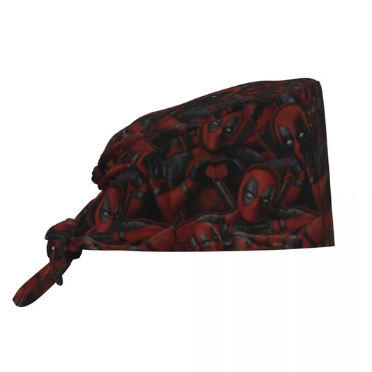 Deadpool-bandana – vinrött maskmönster