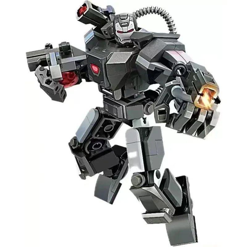Byggblockset med Avengers-mecha – Captain America, Hulk, Wolverine och Thanos