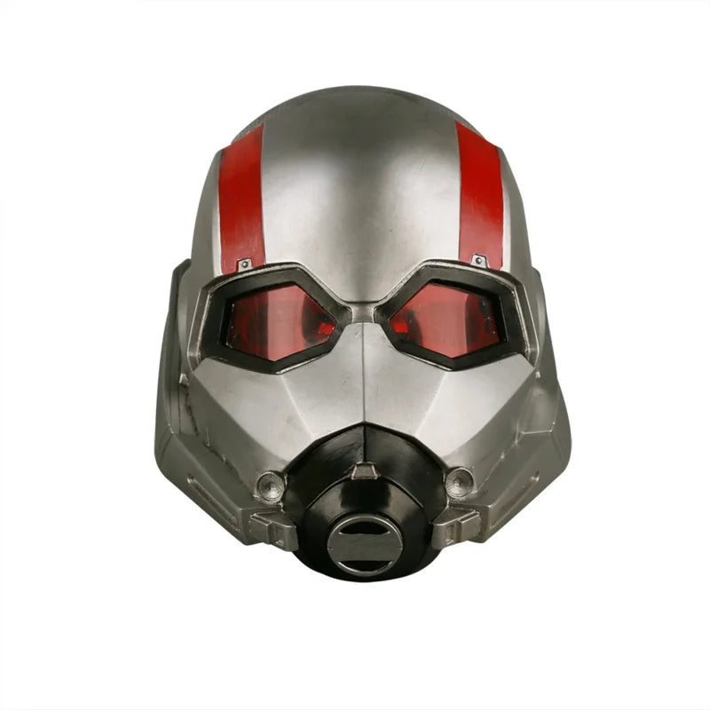 Cască Ant-Man – design gri-argintiu cu LED roșu