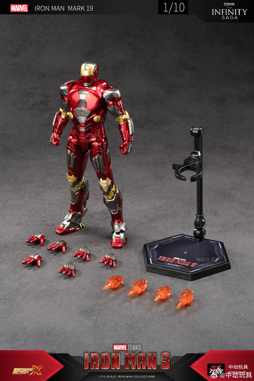 Figura ZD Toys Iron Man MK19 - Variante em pose de pé