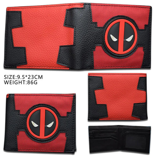 Bosszúállók Deadpool pénztárca – piros-fekete kereszt