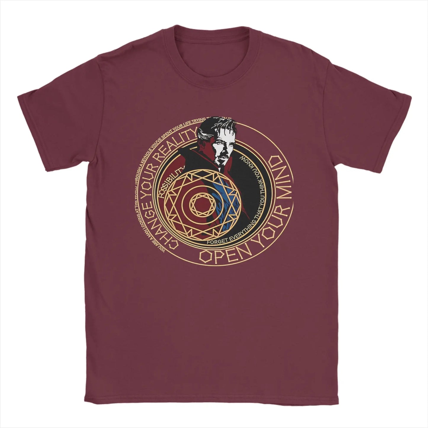 T-shirt Doctor Strange - Círculo místico Change Your Reality para homem