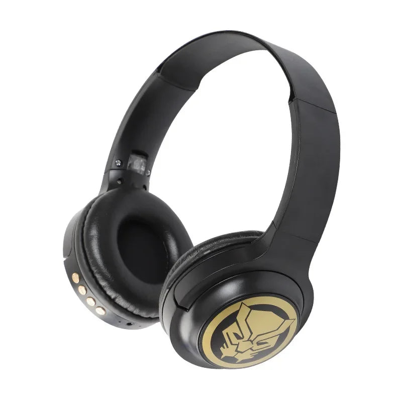 Avengers Black Panther Bluetooth Headphones - Black & Gold