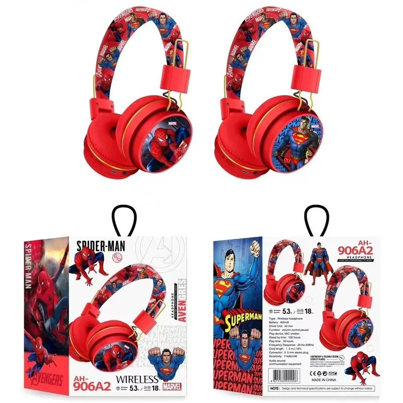 Avengers Iron Man Captain America Bluetooth-hovedtelefoner – Blå