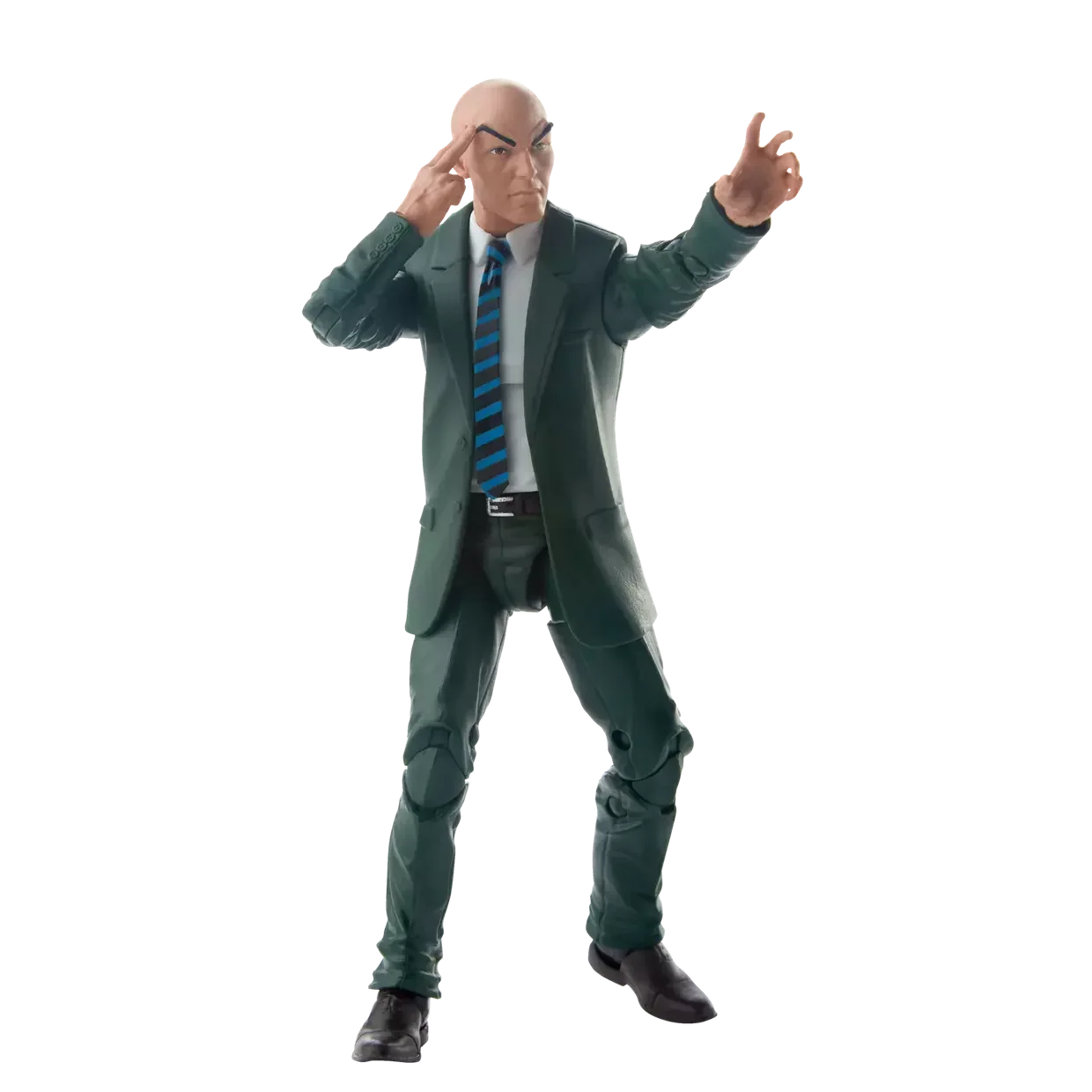 Professor X-figur – gylden svævende kørestol med tilbehør