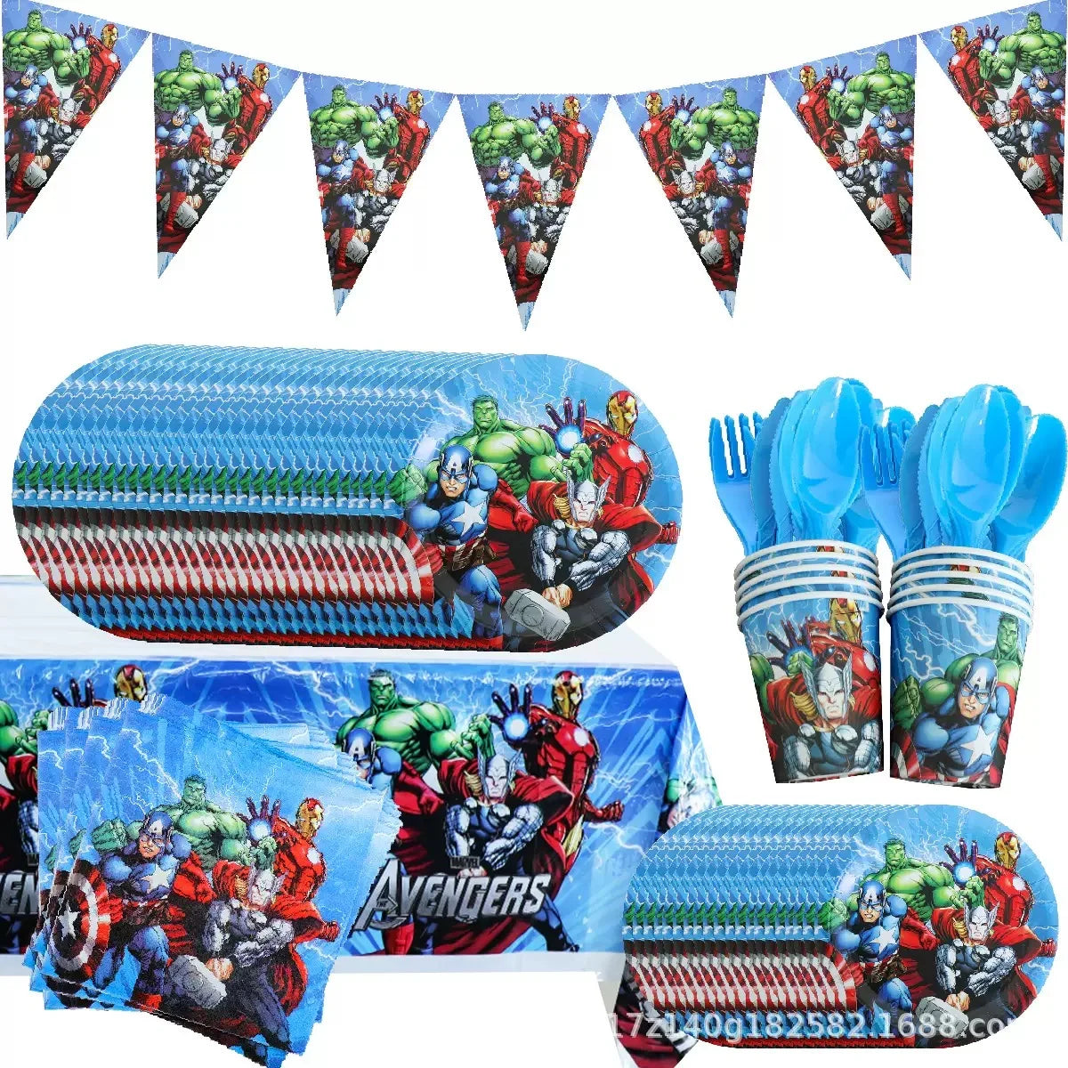Avengers Birthday Decoration - 5-Piece Kit