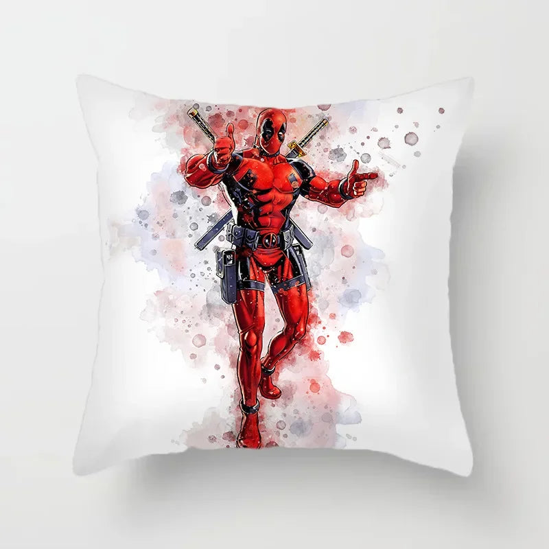 Capa de Almofada Deadpool – Aguarela Artística