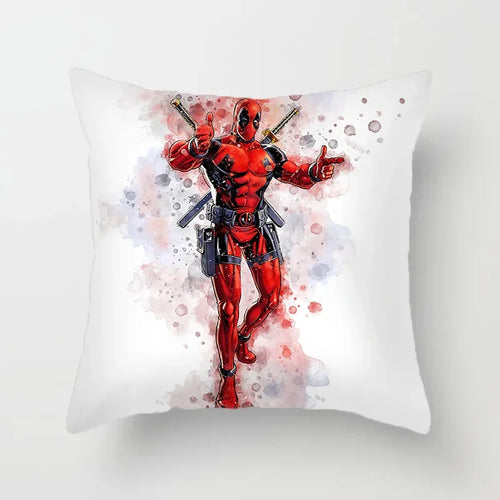 Capa de Almofada Deadpool – Aguarela Artística