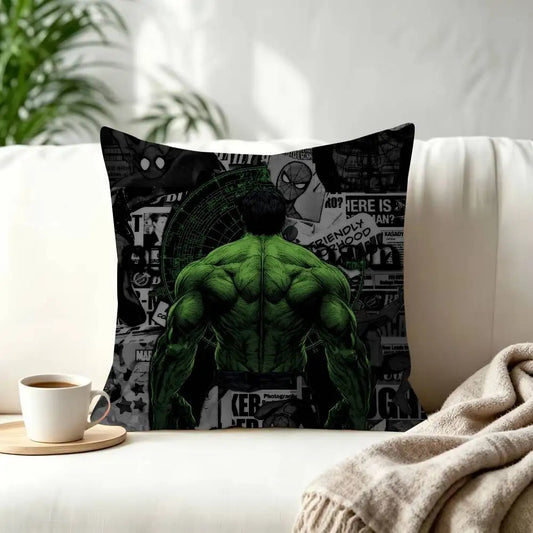 Hulk párnahuzat – Hátulnézet újságháttérrel
