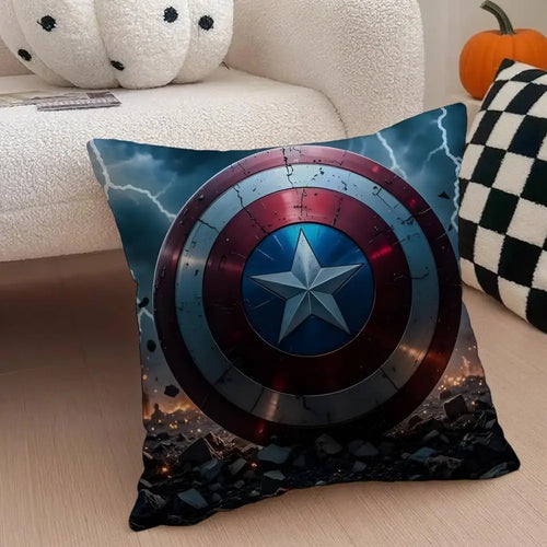 Povlak na polštář Captain America – hrdinský pohled