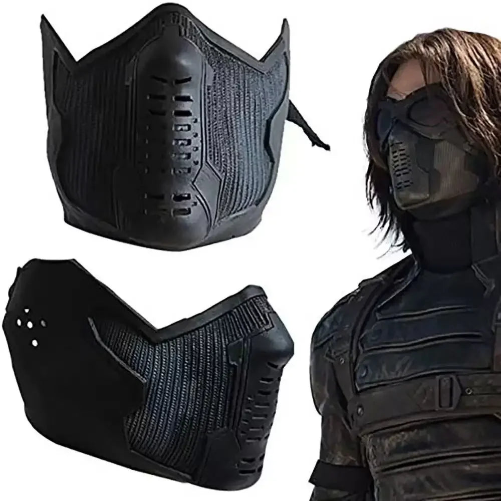 Mască Winter Soldier - Latex negru tactic
