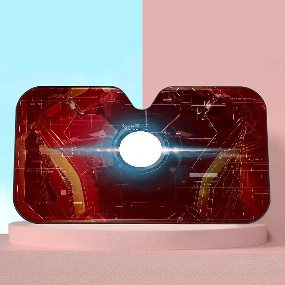 Sluneční clona do auta Iron Man – ochrana čelního skla před UV zářením