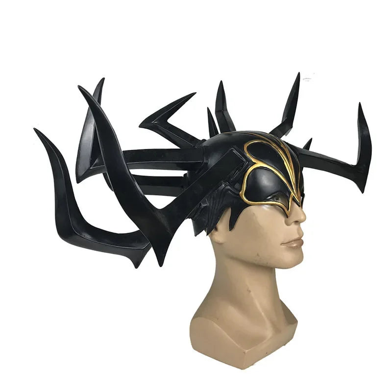 Hela Cosplay Helmet - Goddess of Death Black Crown